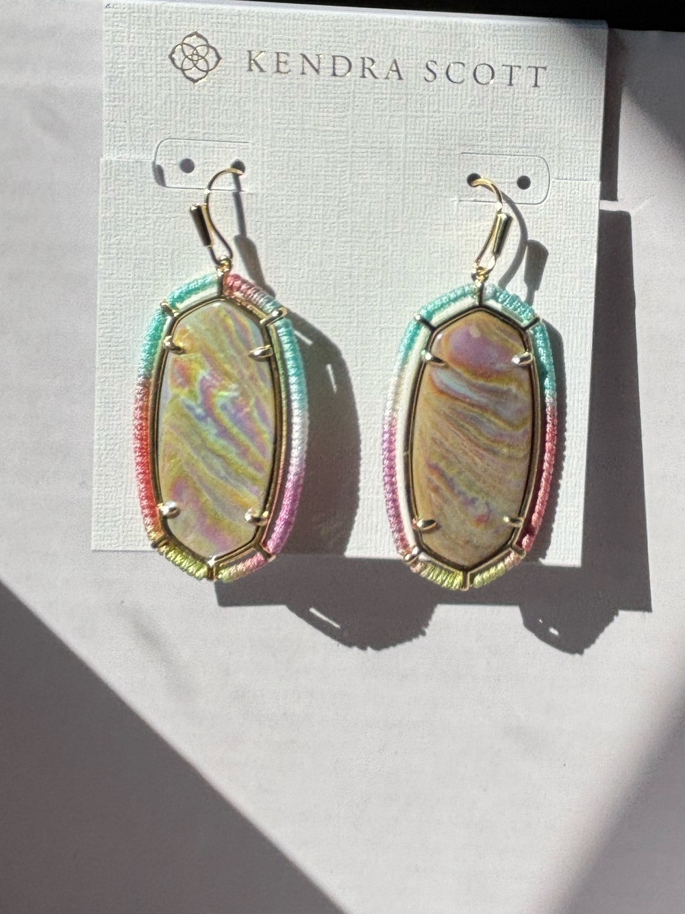 Kendra Scott Threaded Elle Drop Earrings - Picture 4 of 7